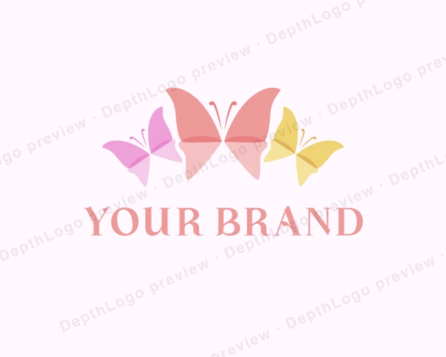 Butterfly Nature Insect logo template for Your Brand