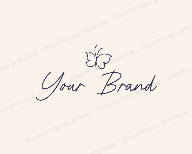 Butterfly Wellness Spa logo template for Your Brand