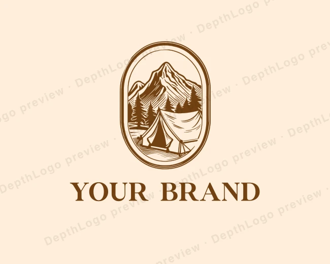 Camping Exploration Travel logo template for Your Brand