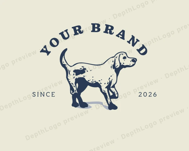 Canine Hound Dog logo template for Your Brand