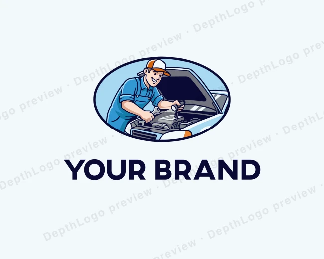 Car Repair Mechanic logo template for Your Brand