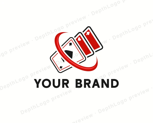 Card Game Casino logo template for Your Brand