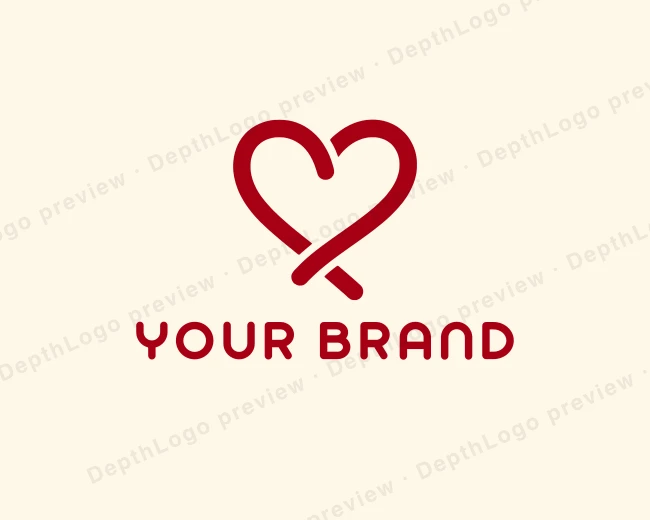 Care Love Heart logo template for Your Brand