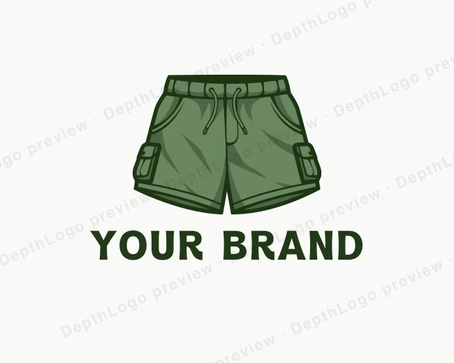 Cargo Shorts Fashion logo template for Your Brand