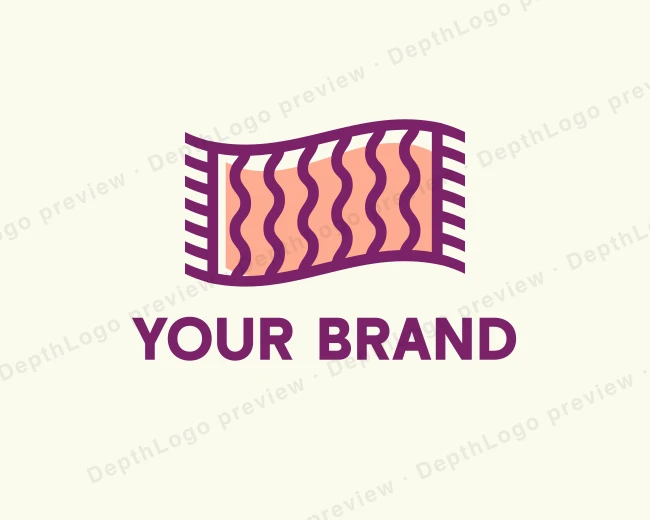Carpet Textile Fabric logo template for Your Brand