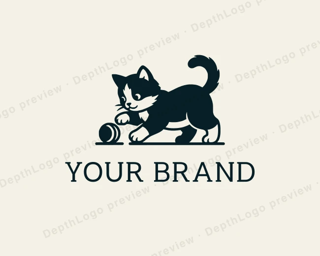 Cat Kitten Pet logo template for Your Brand