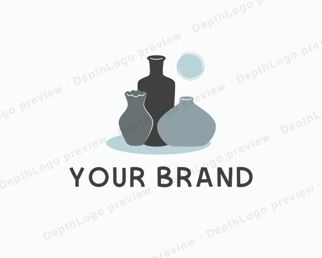 Ceramic Pottery Studio logo template for Your Brand