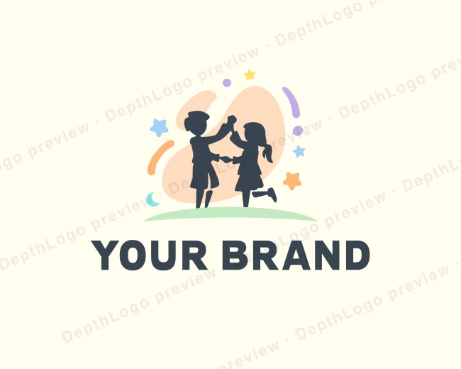 Children Daycare Nursery logo template for Your Brand