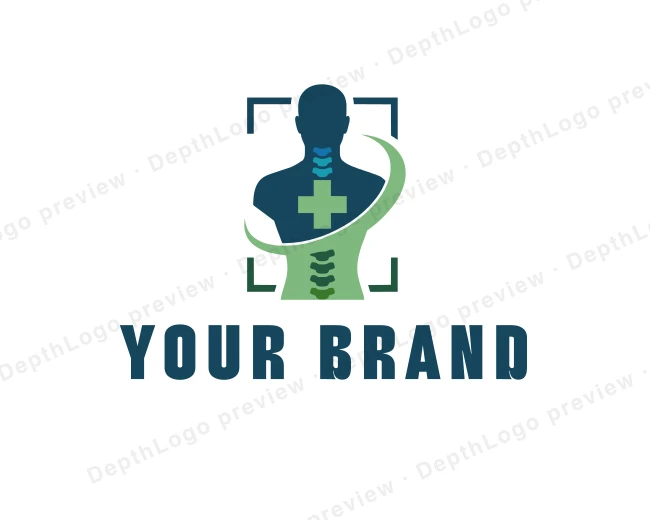 Chiropractor Medical Therapy logo template for Your Brand