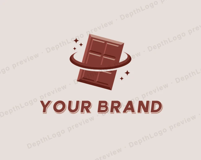 Chocolate Candy Bar logo template for Your Brand