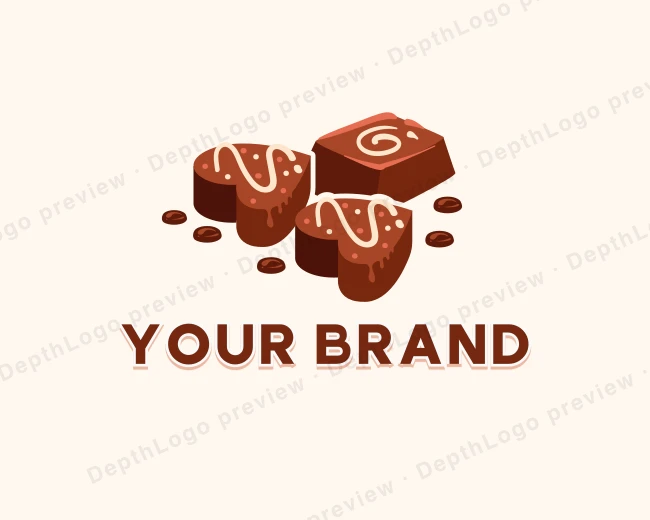 Chocolate Sweet Desserts logo template for Your Brand