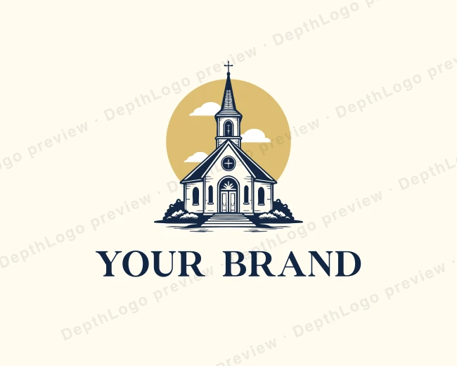 Christian Chapel Church logo template for Your Brand