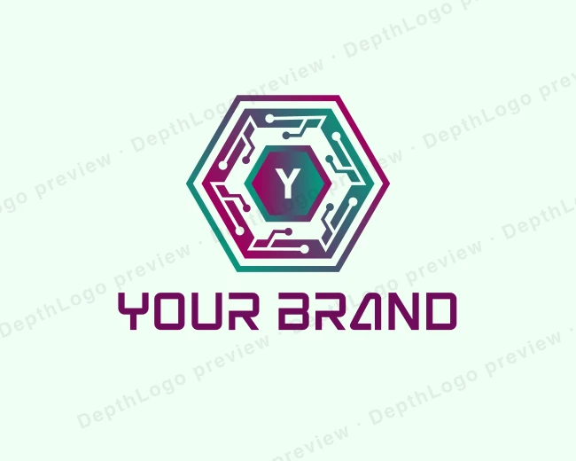Circuit Digital Technology logo template for Your Brand