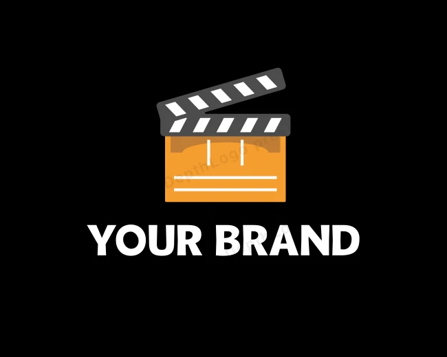 Clapperboard Cinema Studio logo template for Your Brand