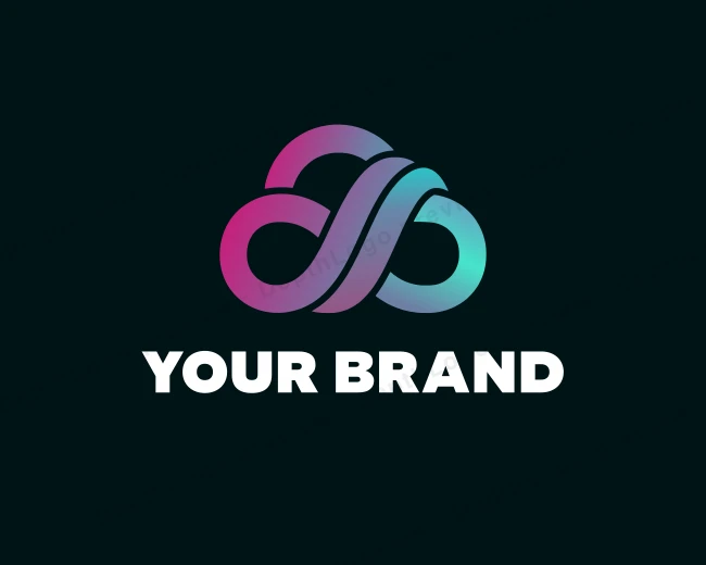 Cloud Computing Digital logo template for Your Brand