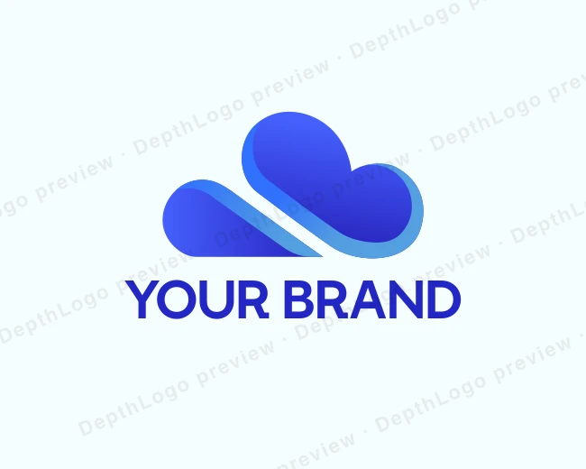 Cloud Digital Tech logo template for Your Brand