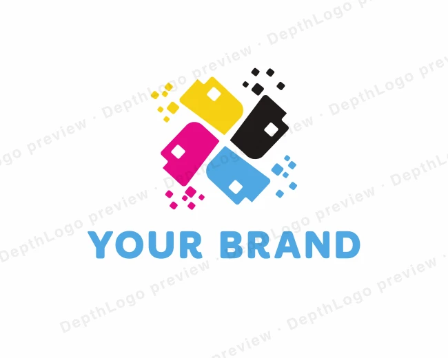 CMYK Digital Printing logo template for Your Brand