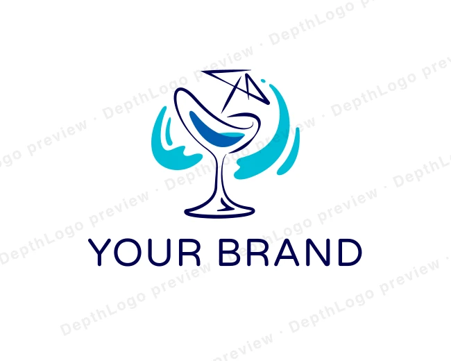 Cocktail Beverage Mixologist logo template for Your Brand