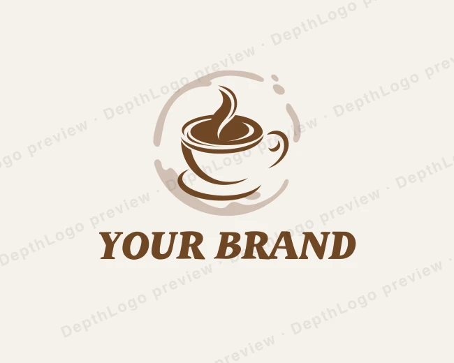 Coffee Cup Cafe logo template for Your Brand
