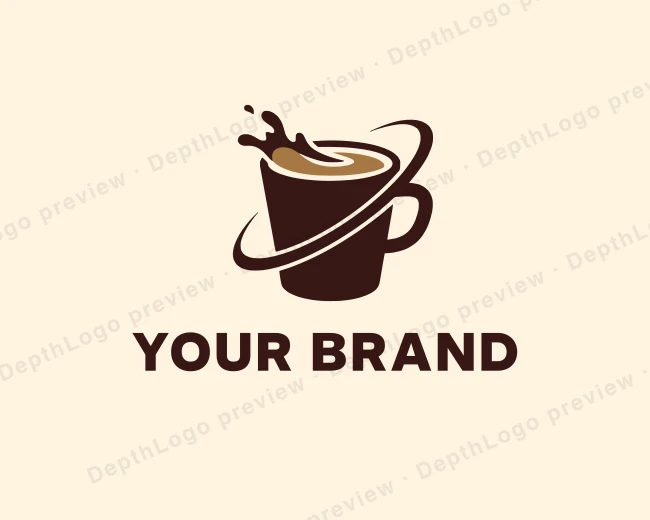 Coffee Drink Cafe logo template for Your Brand