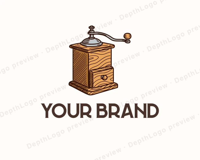 Coffee Grinder Brew logo template for Your Brand