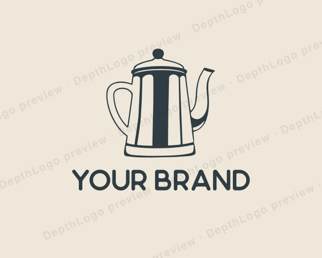 Coffee Teapot  Brew logo template for Your Brand