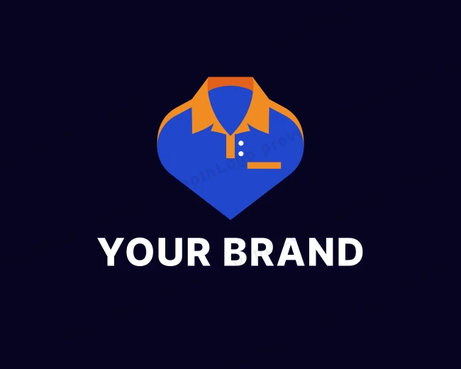 Collar Clothing Clothes logo template for Your Brand