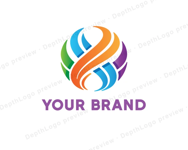 Colorful Abstract Company logo template for Your Brand