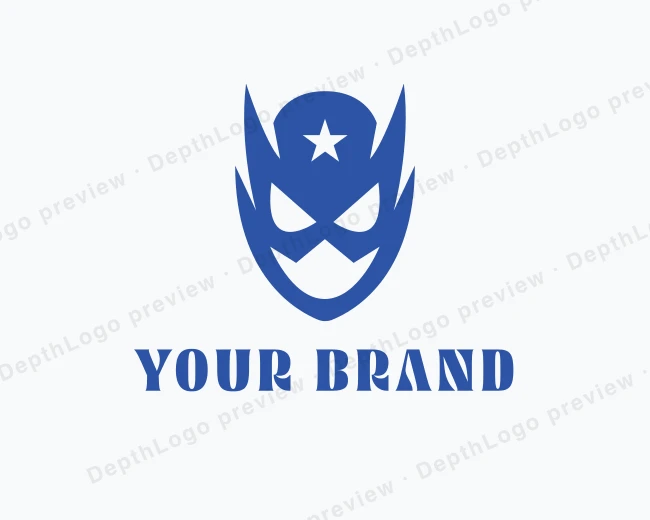 Comic Hero Costume logo template for Your Brand