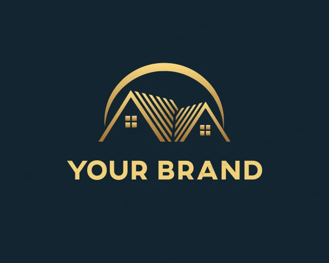 Construction Home Roof logo template for Your Brand