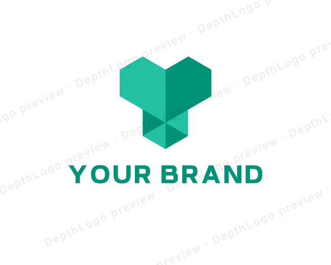 Consulting Geometric Heart logo template for Your Brand