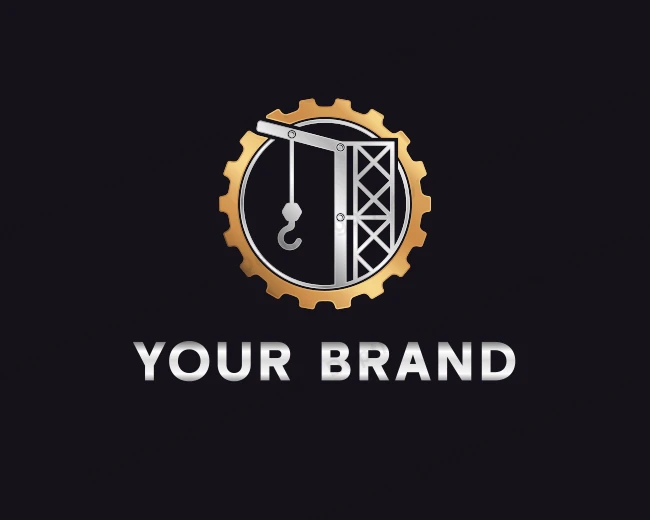Crane Construction Machinery logo template for Your Brand