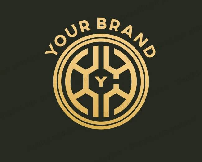 Credit Crypto Currency logo template for Your Brand
