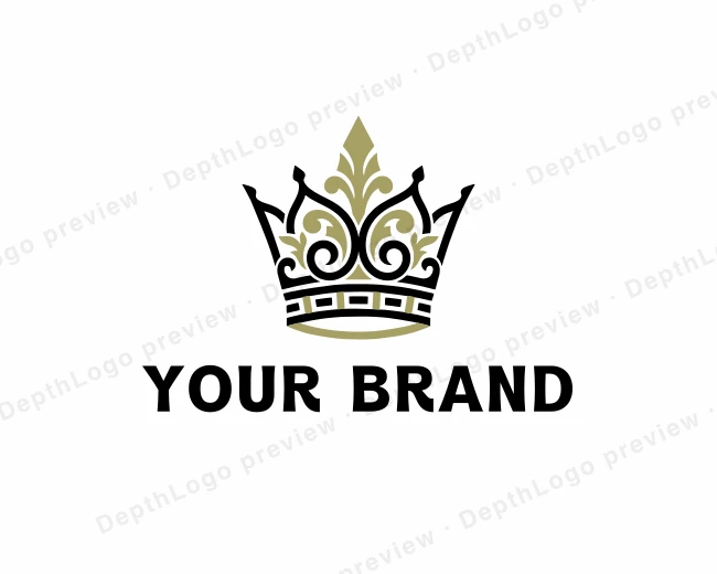 Crown Premium Royalty logo template for Your Brand