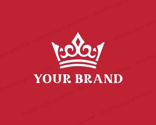 Crown Regal Reign logo template for Your Brand