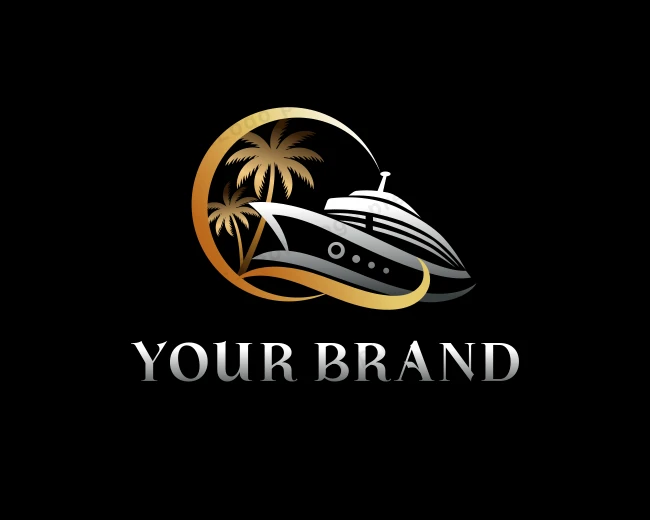 Cruise Ship Tourism logo template for Your Brand