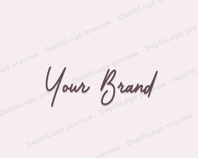 Cursive Feminine Fashion logo template for Your Brand