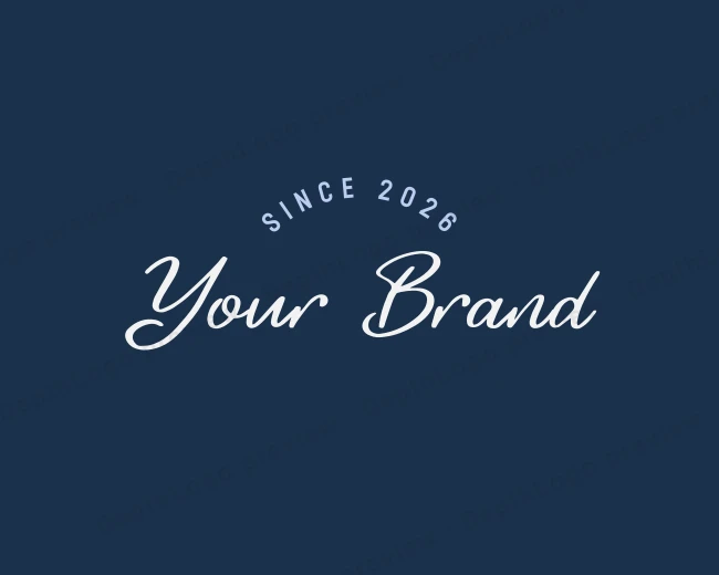Cursive Signature Photography logo template for Your Brand