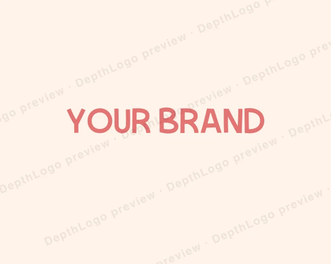 Cute Playful Text logo template for Your Brand