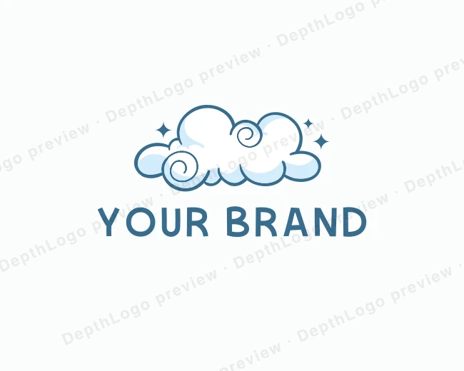 Cute Quirky Cloud logo template for Your Brand