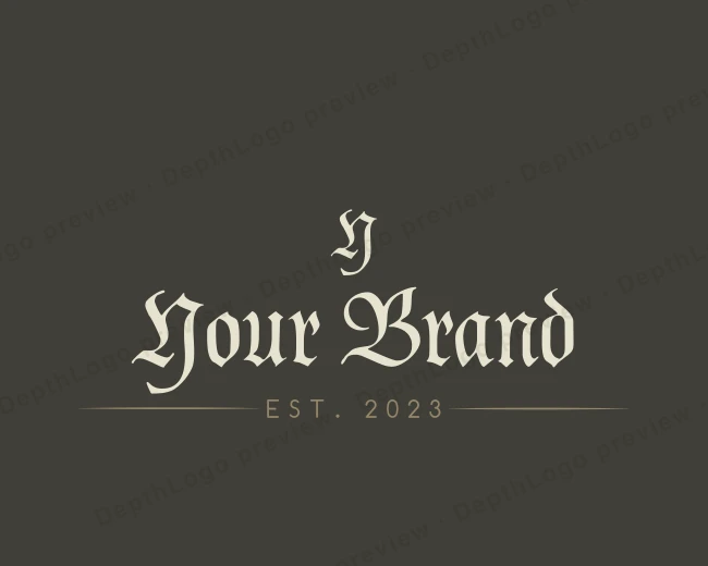 Dark Urban Gothic logo template for Your Brand