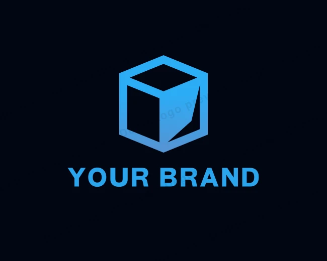 Data Tech Cube logo template for Your Brand