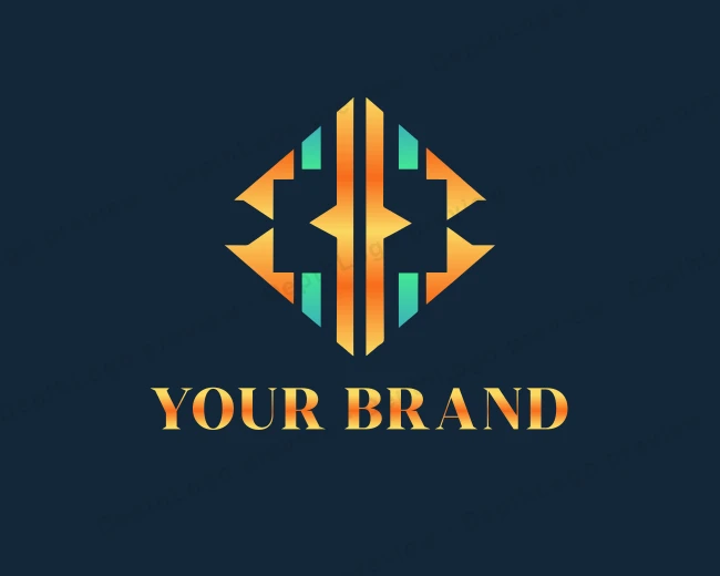 Decorative Textile Aztec logo template for Your Brand