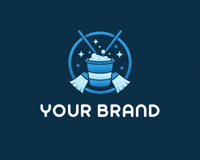 Deep Cleaning Housekeeping logo template for Your Brand