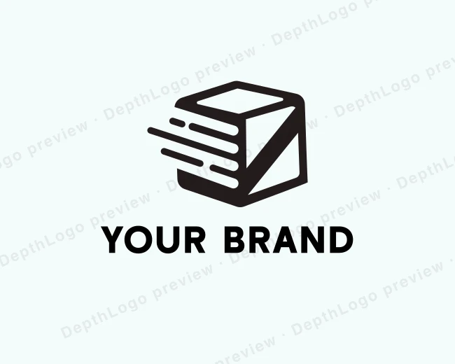 Delivery Box Logistics logo template for Your Brand