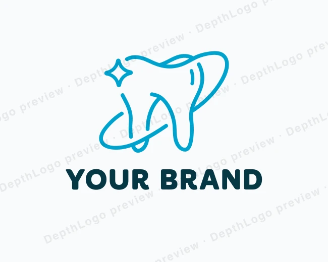 Dental Tooth Dentist logo template for Your Brand