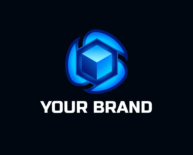 Digital 3D Cube logo template for Your Brand