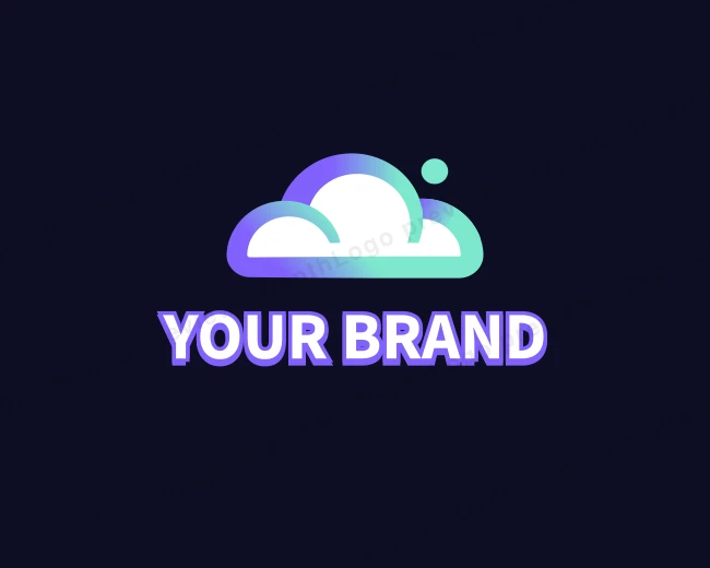 Digital Cloud Storage logo template for Your Brand