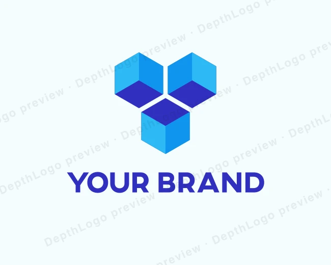 Digital Cube Tech logo template for Your Brand