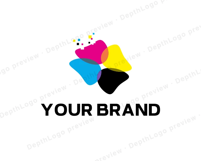 Digital Printing CMYK logo template for Your Brand